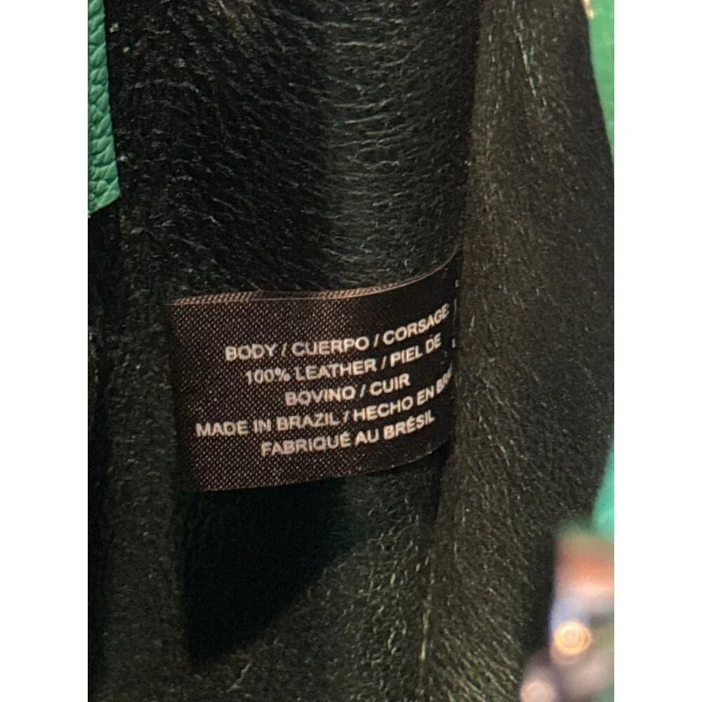 Botkier Soho Bite Size Clover Green Leather Tote Bag Satchel Crossbody New